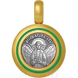 нательная икона святая мученица татьяна римская, серебро 925 проба с золочением и эмалью (арт. 01.037)