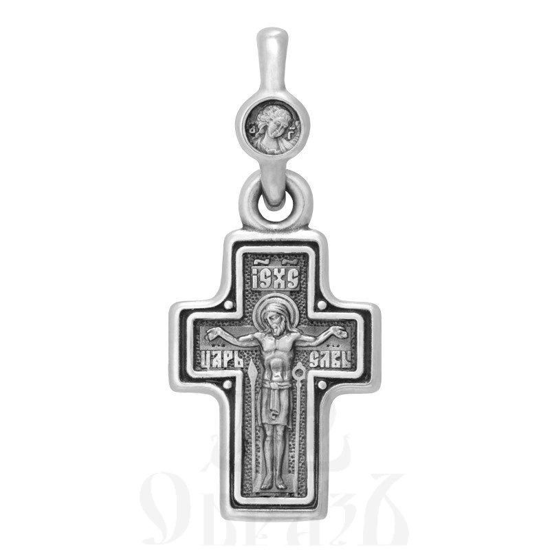 крест «распятие. ангел хранитель. матрона московская», серебро 925 проба (арт. 101.828)