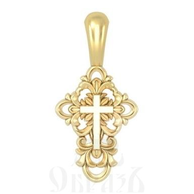крест без распятия, серебро 925 проба с золочением (арт. 17.051)